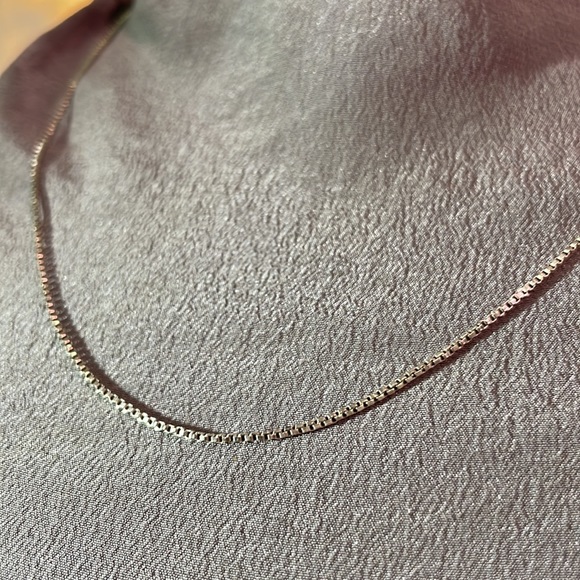 GBL Vintage Italian Sterling Silver Box Chain, 18.5 Inches - Picture 14 of 16